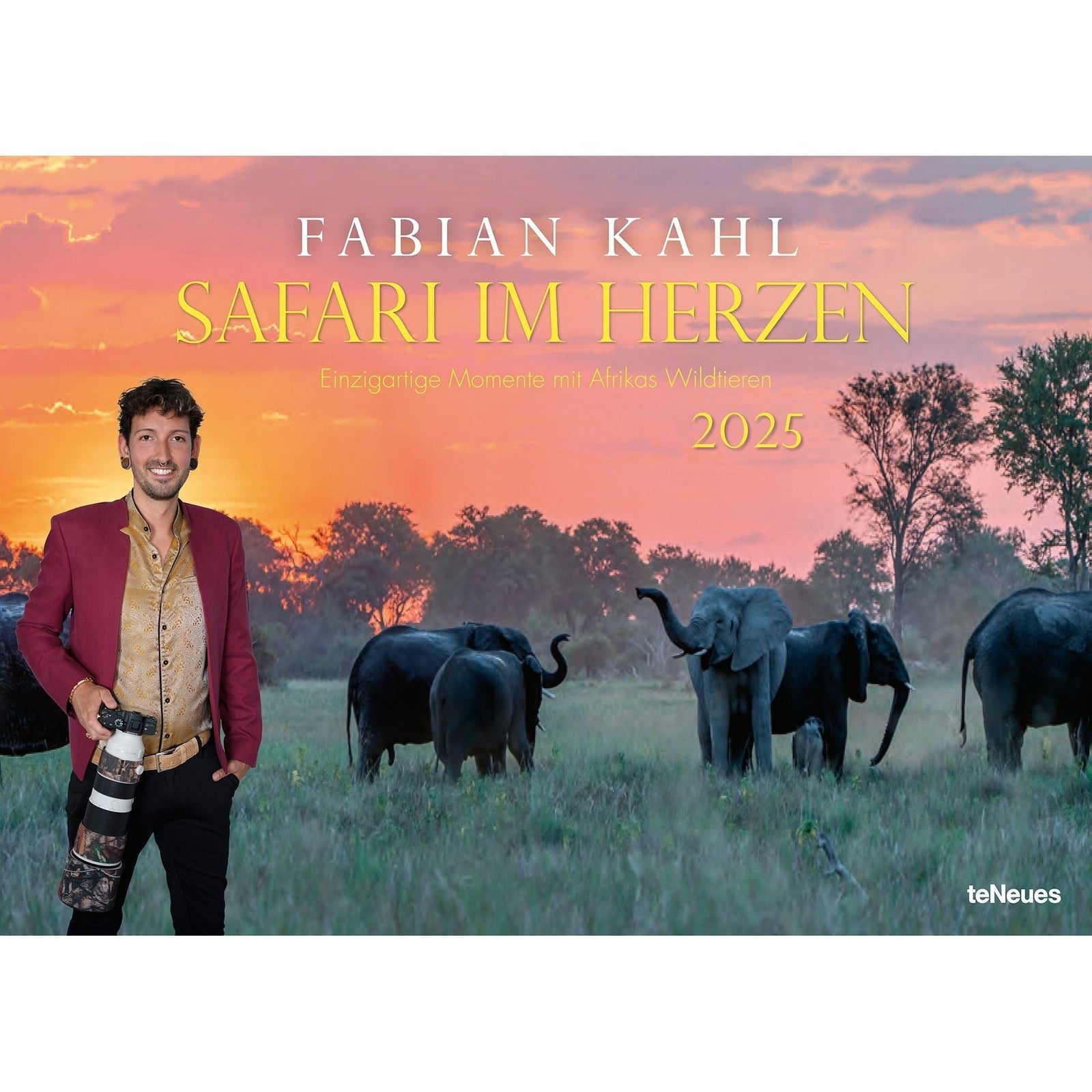 Fabian Kahl Safari im Herzen Kalender 2025 70x50 Wandkalender 2025