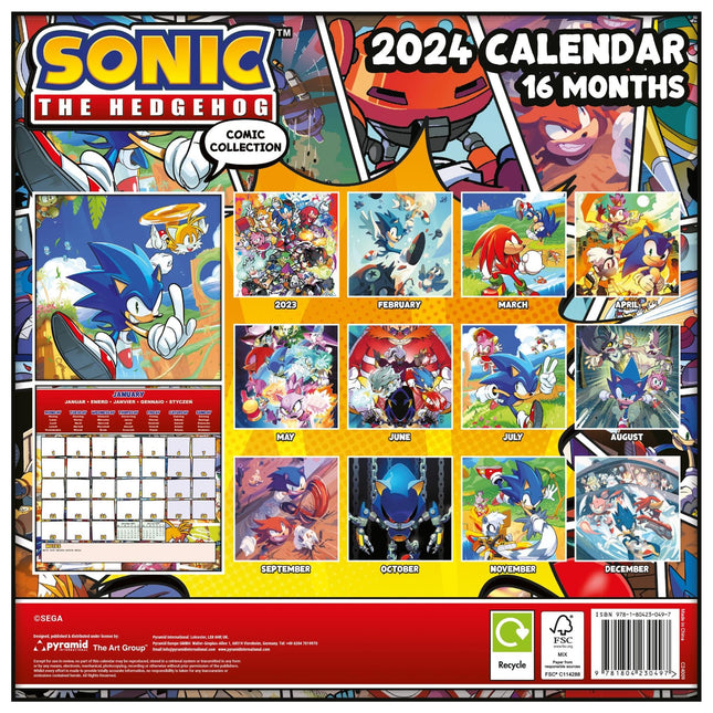 SONIC 2024 30X30 Kalender 2024