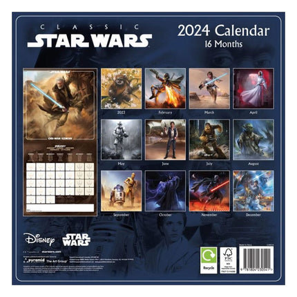 STAR WARS (CLASSIC) 2024 30X30 Kalender 2024