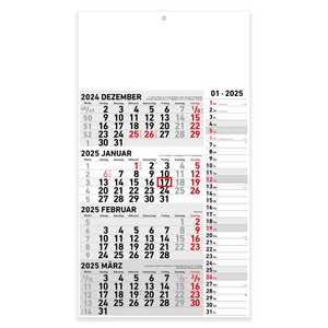 4-Monatskalender 1 Block - L - Mehrmonatskalender 2025