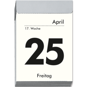 Tagesabreißkalender S 2025