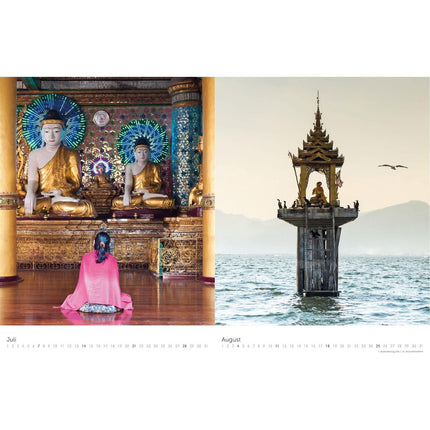 Heilige Stätten des Buddhismus Kalender 2024 32 x 42cm