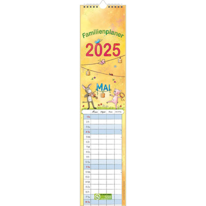 Familienplaner Cartoon Kalender 2025