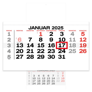 3-Monatskalender 3 Block - L - Mehrmonatskalender 2025