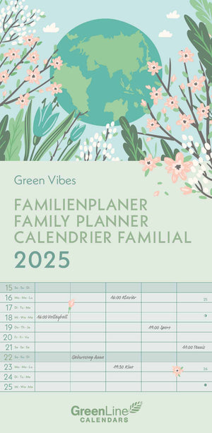 GreenLine Green Vibes  Familienplaner 2025