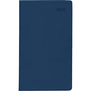 Taschenplaner Leporello blau 2024
