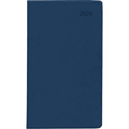 Taschenplaner 1M/2S blau 2024