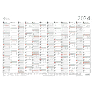 Jahresübersicht A3 12 Mon 1 Stk. plano 2024