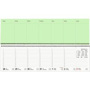 Tischquerkalender Perfo XL Recycling 2025