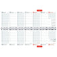 Tischquerkalender   1W/2S Register 2025