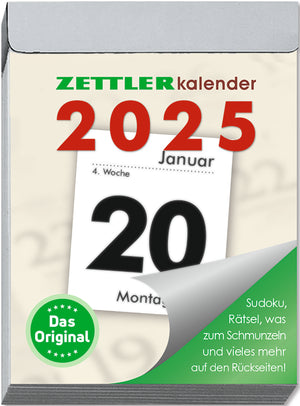 Zettler Tagesabreißkalender M  -  cm 2025