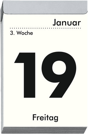 Tagesabreißkalender L 2025