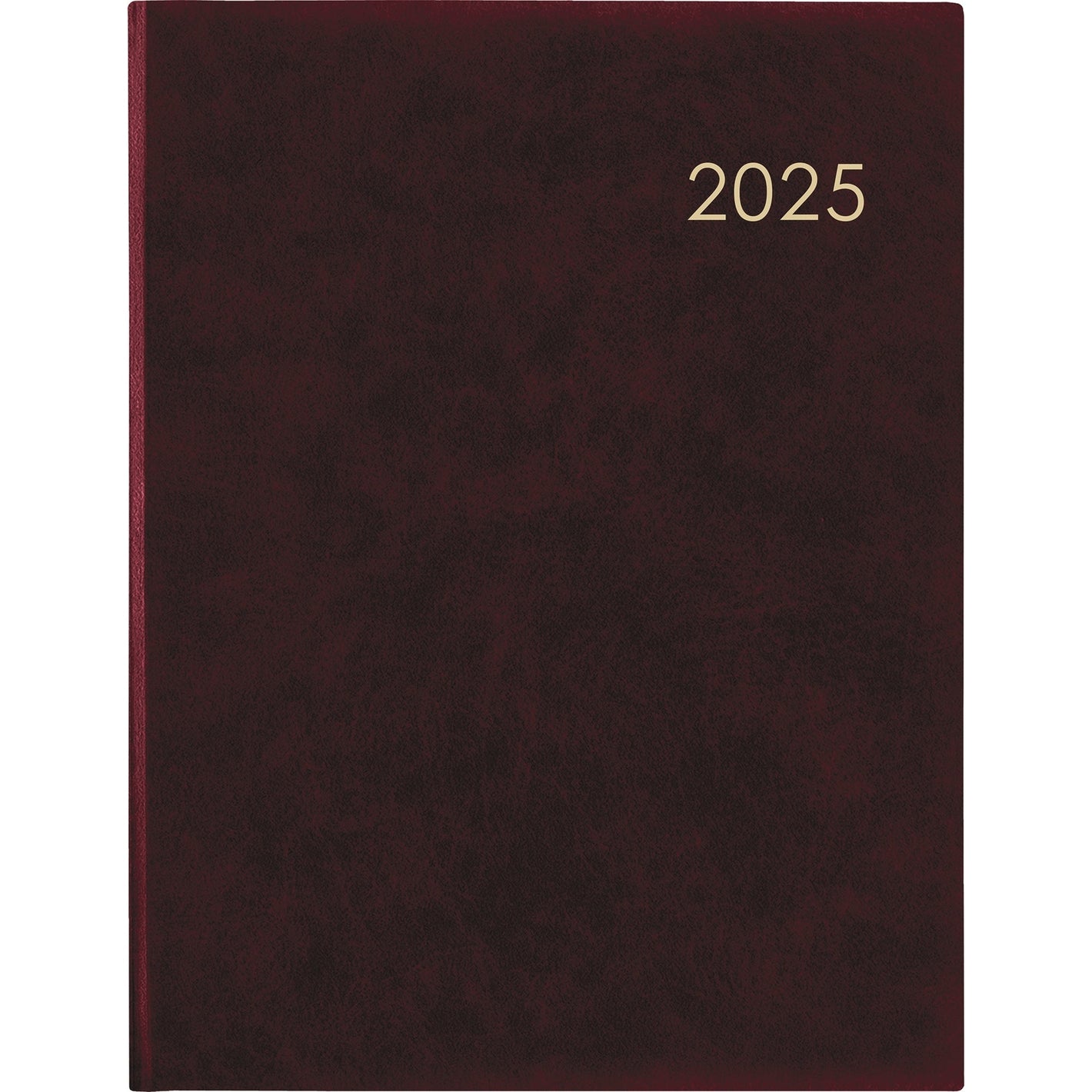 Wochenbuch bordeaux   1W/2S 2025 - Buchkalender 2025