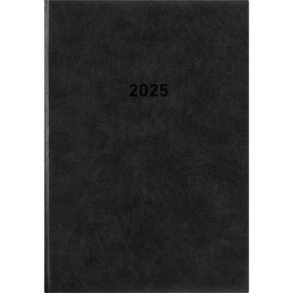 Zettler Buchkalender 1T/1S schwarz 2025