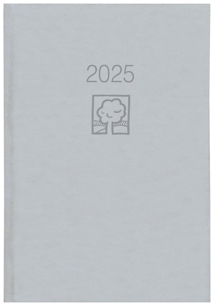 Buchkalender cm 1T/1S grau Blauer Engel 2025