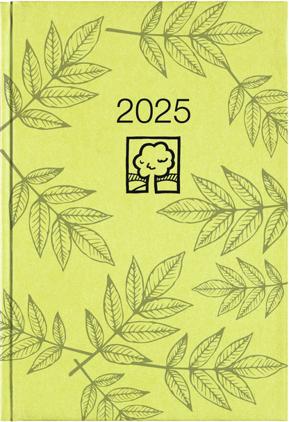 Buchkalender grün cm 1T/1S Blauer Engel 2025