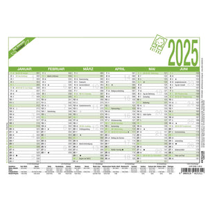 Arbeitstagekalender Recycling  A5 2025