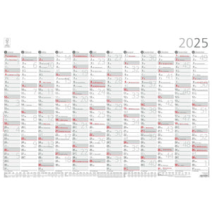 Jahresübersicht A2 12 Monate 2025