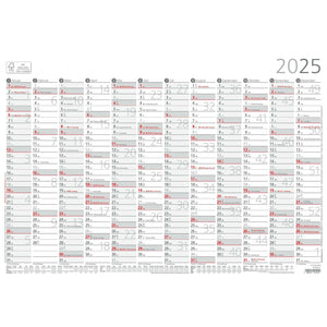 Jahresübersicht A3 12 Monate 2025