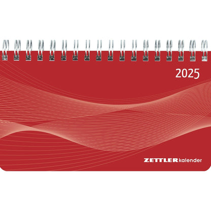 Querkalender Mini PP-Einband rot 2025