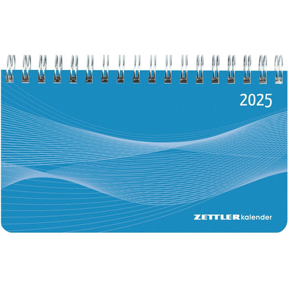 Querkalender Mini PP-Einband blau 2025