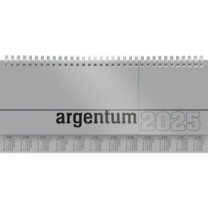Tisch-Querkalender argentum 2025