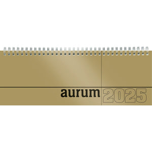 Tisch-Querkalender aurum 2025
