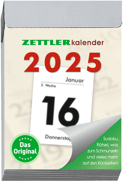 Tagesabreißkalender S 2025