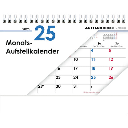 Monats-Aufstellkalender   cm 1M/1S 2025
