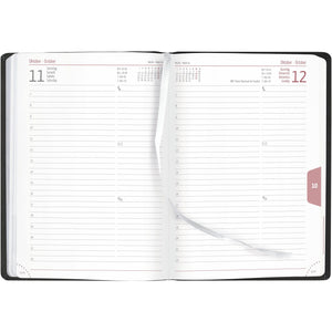 Buchkalender Tucson schwarz A5 416 Seiten 2025