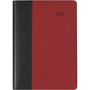 Buchkalender Premium Fire schwarz-rot A5 2025