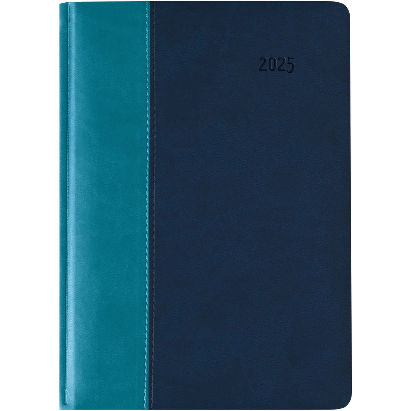 Buchkalender Premium Water türkis-blau  A5 2025 - Buchkalender 2025