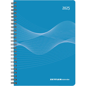 Wochenplaner PP-Einband blau  A5 Ringbuch 2025