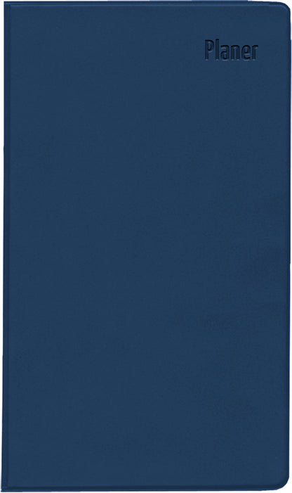 Taschenplaner Leporello PVC blau   1M/2S 2025