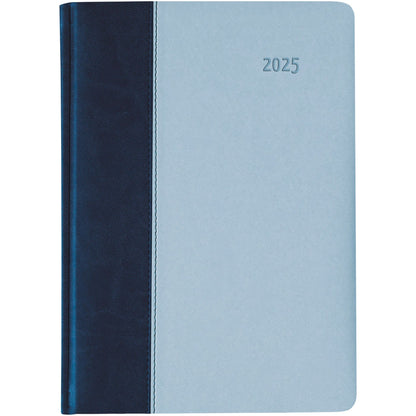 Buchkalender Premium Air blau-azur A5 2025
