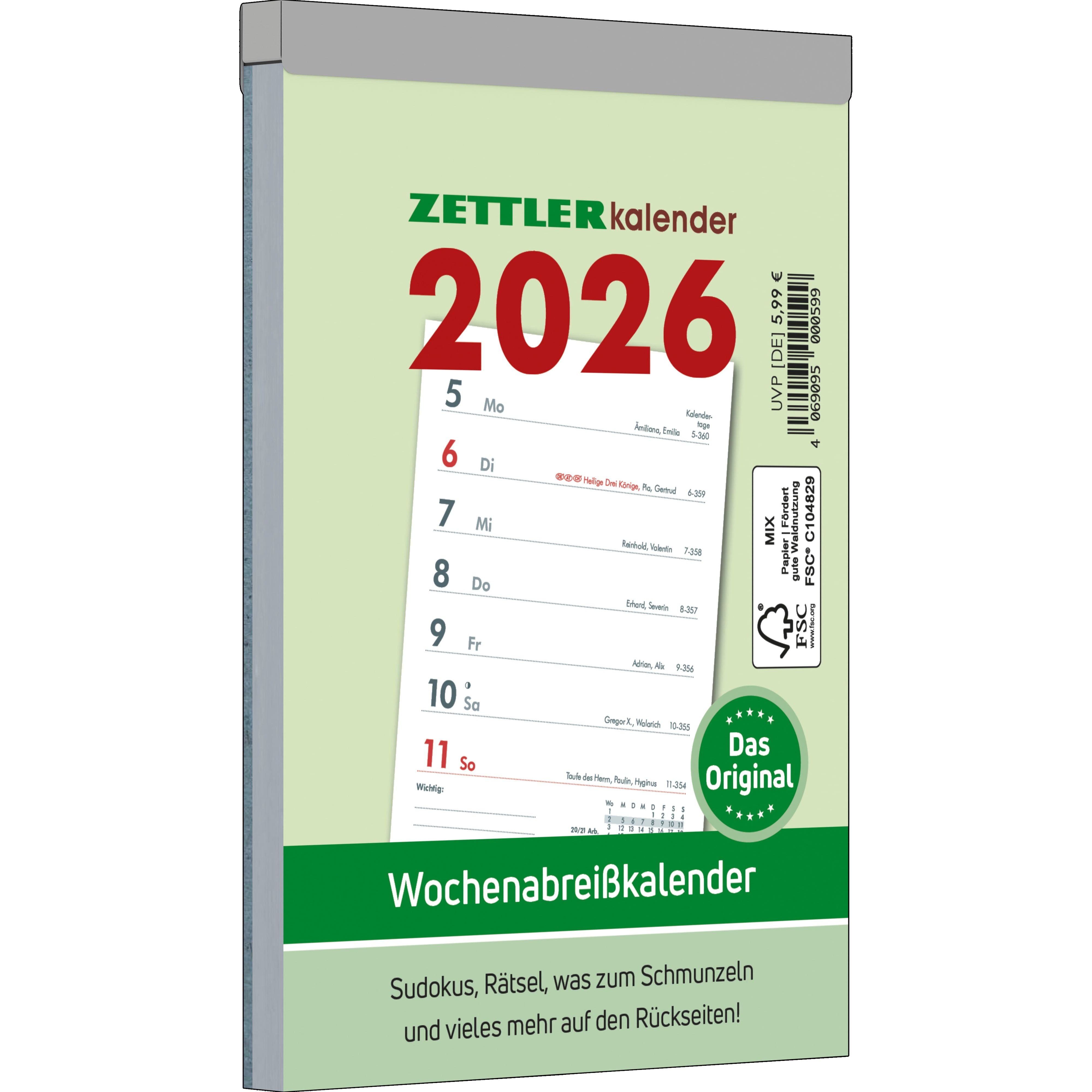 Kit Off Calanders Weekly tear-off calendars - Buy 2026 calendars at a great price ...