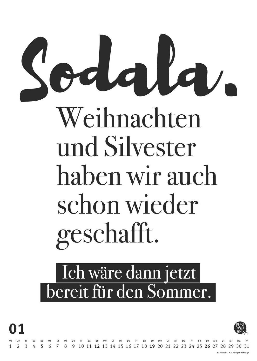 DuMont Kalender 2025: Typo Kalender für stilvolle Planung