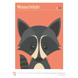 Dawid Ryski: Tiere 2025 - Wandkalender 2025