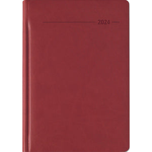 Buchkalender Tucson rot A5 416 Seiten 2024