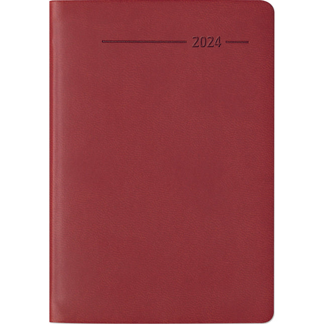 Taschenkalender Buch Tucson rot 2024