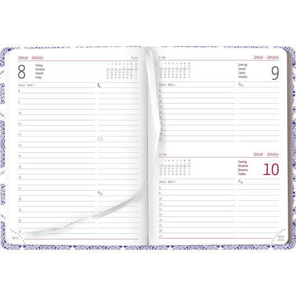 Mini-Buchkalender Style Paisley A6 2024