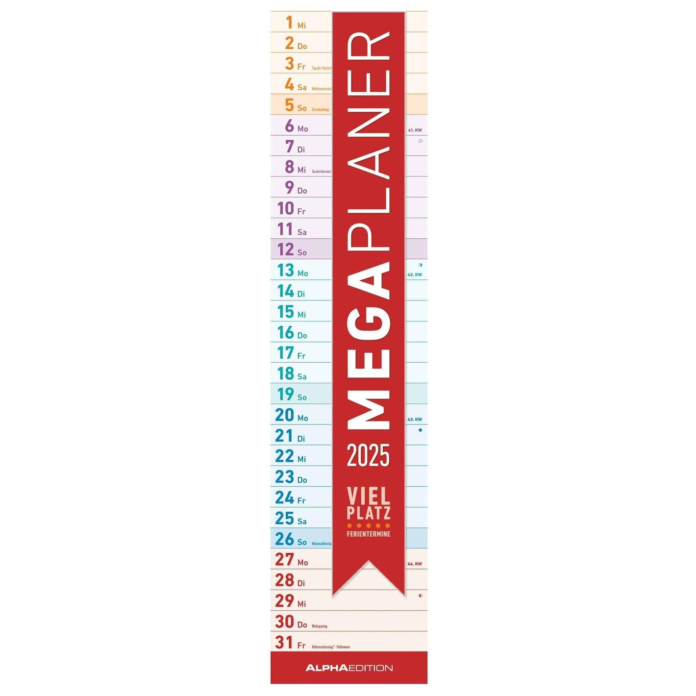 Megaplaner 2025 - Streifenplaner 2025