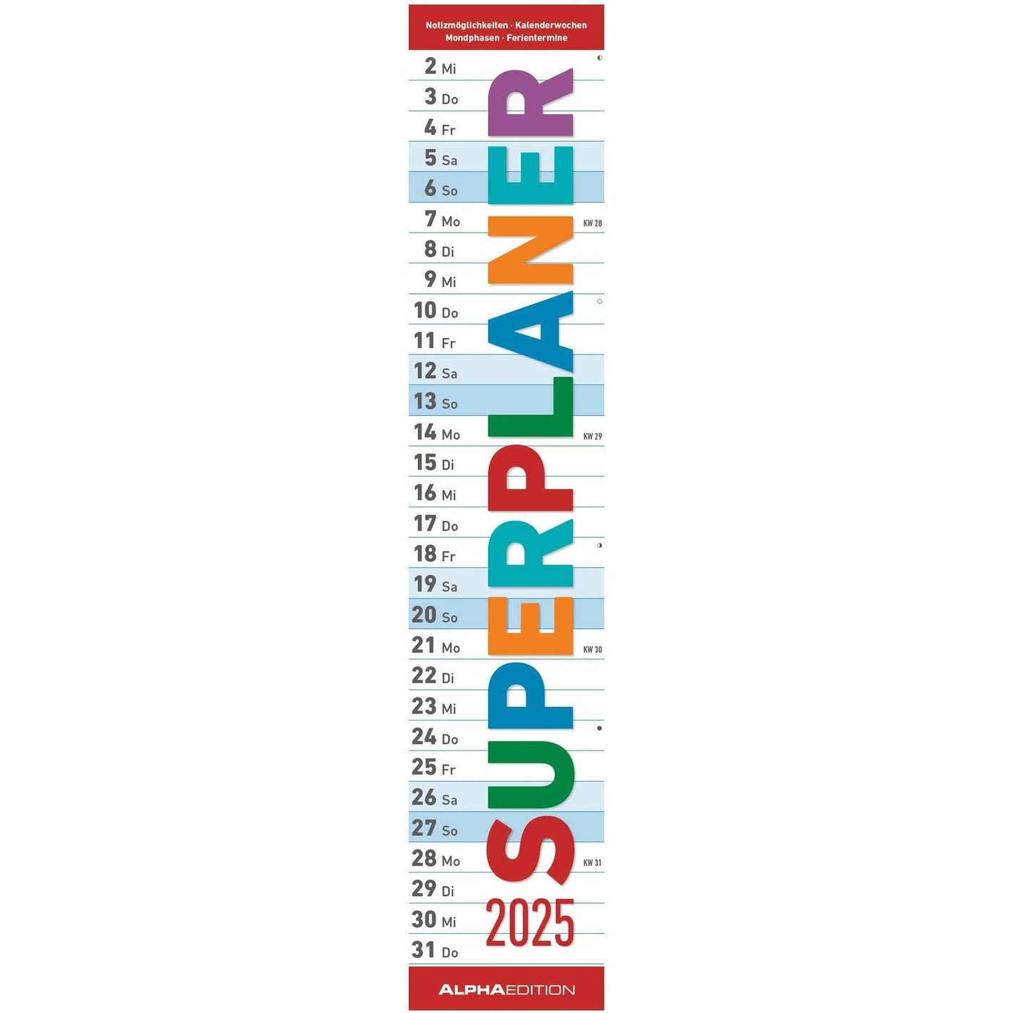 SUPERPLANER 2025 - Streifenplaner 2025