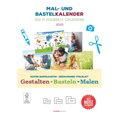 Mal- und Bastelkalender  A4 2025