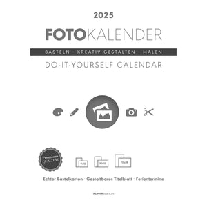 Foto-Bastelkalender weiß  A4 2025