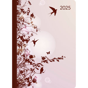 Mini-Buchkalender Style Hummingbird Tree A6 2025