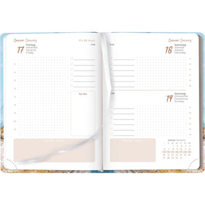 Mini-Buchkalender Style Blue Marble A6 2025