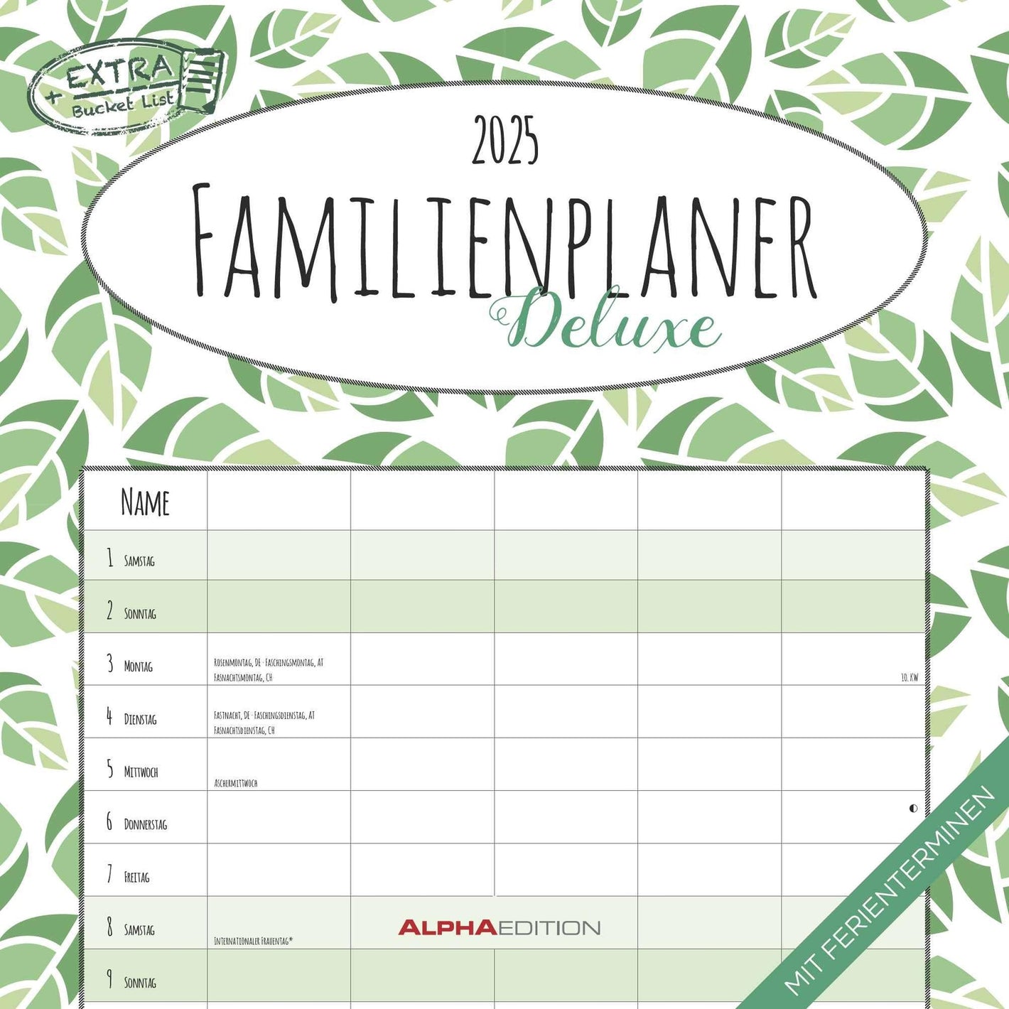 Familienplaner Deluxe 2025 - Familienplaner 2025