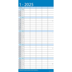 Blau  Familienplaner 2025 - Familienplaner 2025