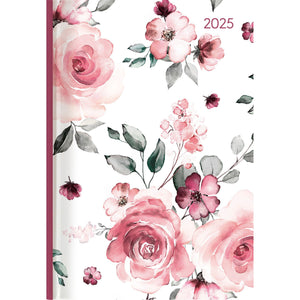 Buchkalender Style Roses A5 2025